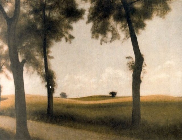 Hammershoi_TwoOakTrees_1907