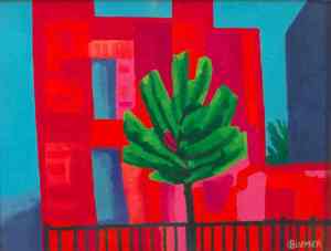 OscarBluemner_HouseAndTree_1917