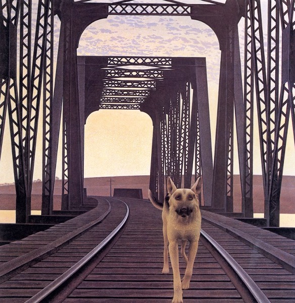 colville_DogAndBridge_1978