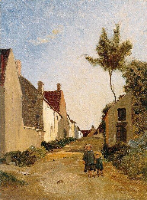 FredericBazille_VillageStreet_1865