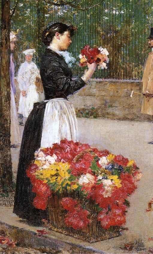 FrederickChildeHassam_FlowerGirl_1889